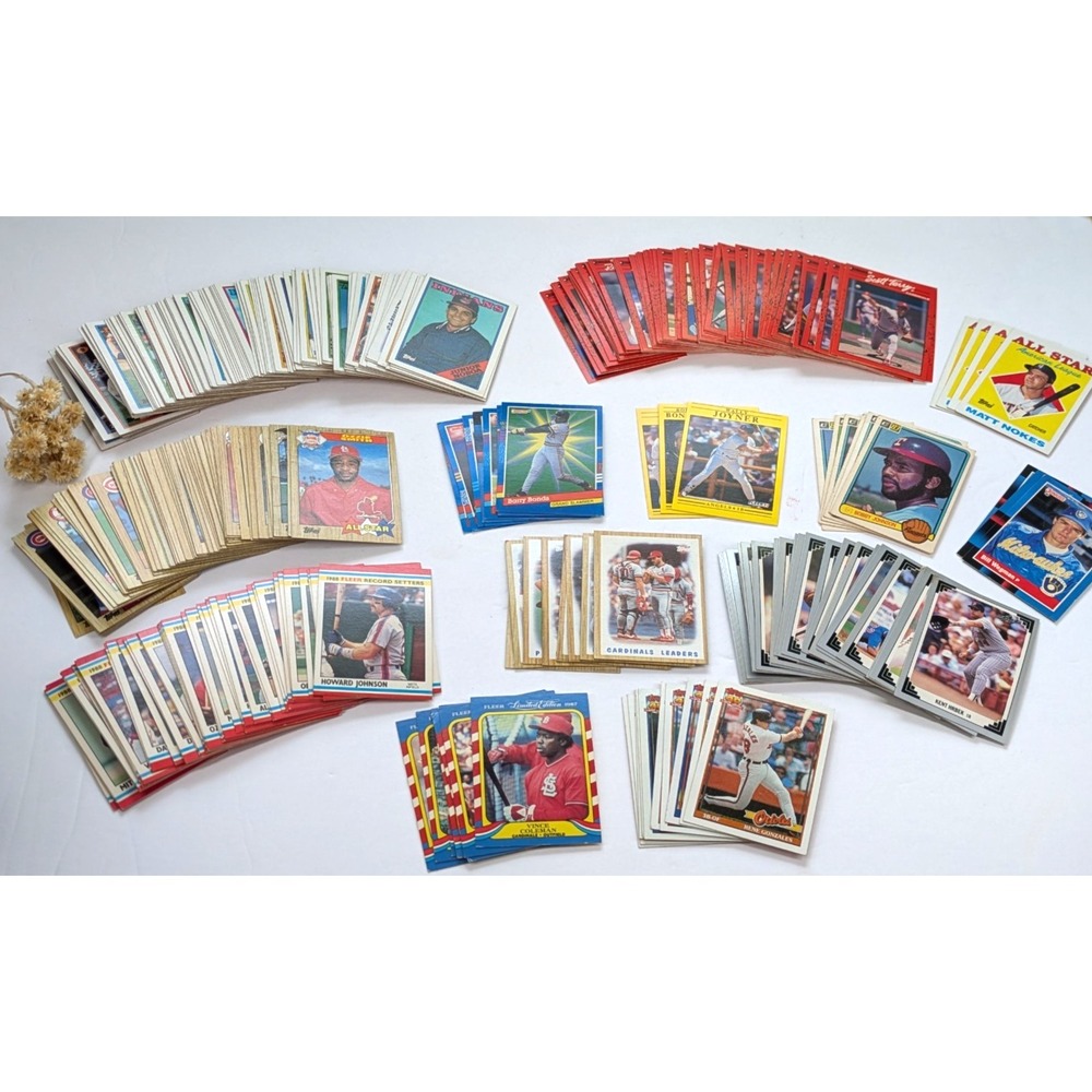 LOT 368!🚨'82-91 MLB Baseball Cards Fleer Donruss Topps Leaf Resell Collection